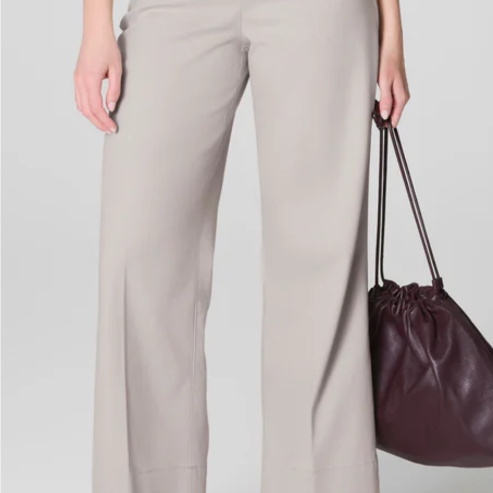 SPANX Women's Beige Wide-Leg Pants